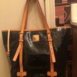 Dooney & Bourke Black and Tan Women's Bag